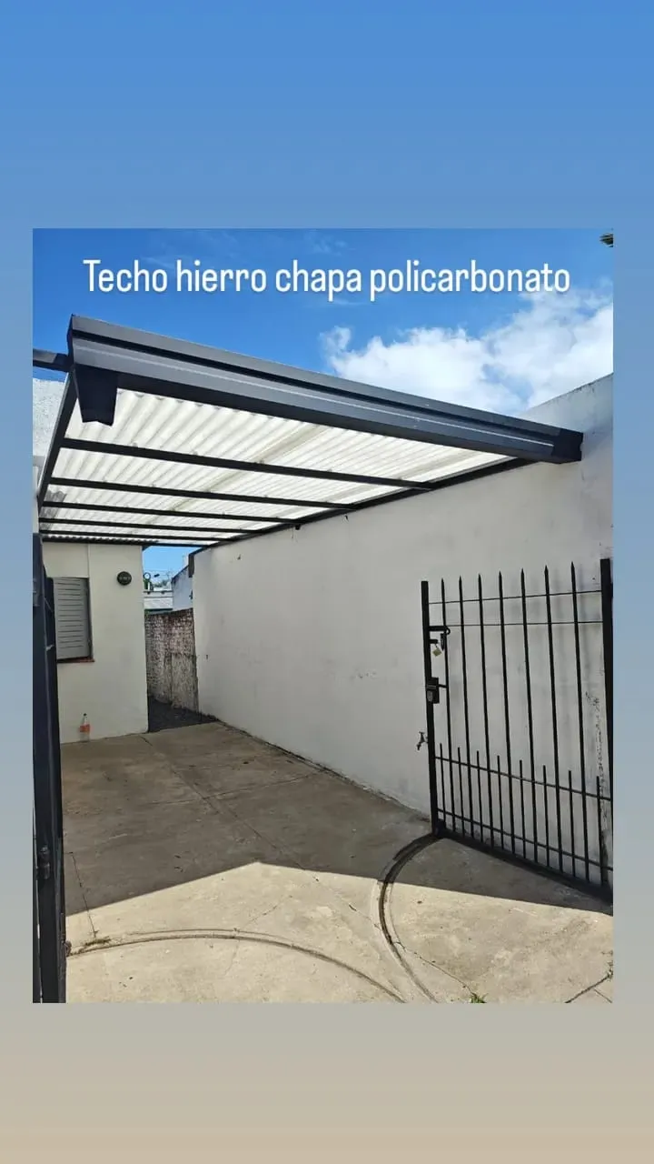 Pérgola estructural hierro – Taller propio La Plata